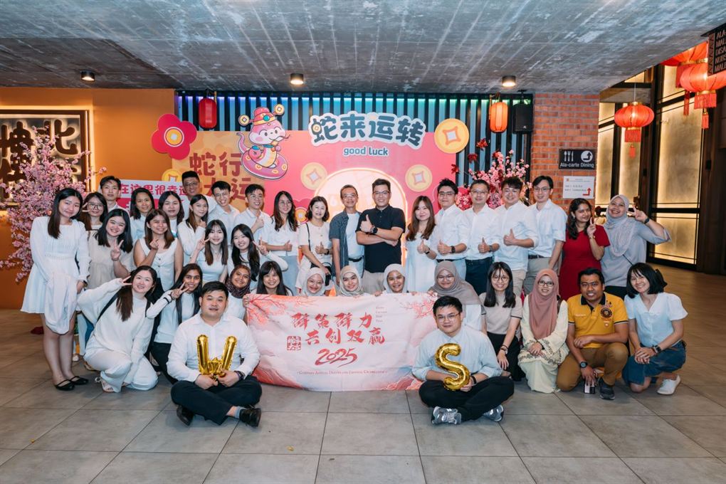 WS Group team at the 2025 annual dinner and Chinese New Year celebration